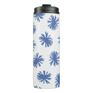 Abstract seamless pattern with hand drawn shapes i thermal tumbler