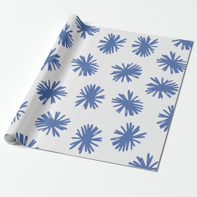 Abstract seamless pattern with hand drawn shapes i wrapping paper (Unrolled)