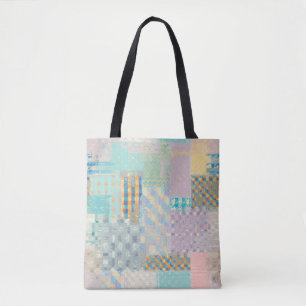 Abstract seamless pattern with imitation of a grun tote bag