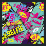 Abstract seamless pattern with Pop art comicspeech Poster<br><div class="desc">Abstract seamless pattern with Pop art comicspeech bubbles fashion Modern grunge background,  girls and boys. Lol,  xoxo,  selfie,  BFF
background, graffiti, lol, pattern, street, texture, abstract, art, bff, colour, design, graphic, grunge, seamless, black, bright, colourful, creative, vintage, retro, illustration, </div>