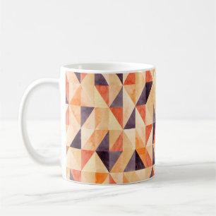 Abstract seamless pattern with triangular mosaic e coffee mug