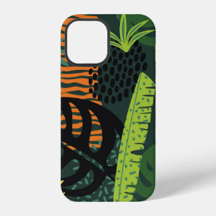 Abstract seamless pattern with tropical leaves. Ha iPhone 12 Case