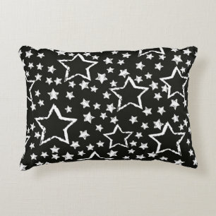 abstract seamless stars pattern. Grunge urban back Decorative Cushion
