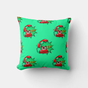 Abstract seamless telephone pattern. Creative tele Cushion