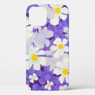 Abstract seamless vintage flower pattern iPhone 12 case