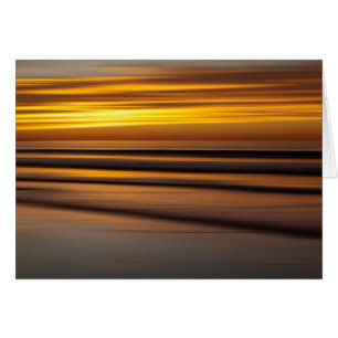 Abstract seascape at sunset, CA