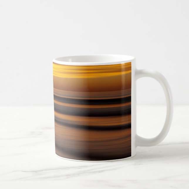 Abstract seascape at sunset, CA Coffee Mug (Right)