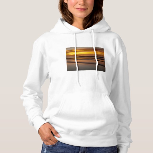 Abstract seascape at sunset, CA Hoodie (Front)
