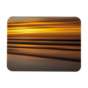 Abstract seascape at sunset, CA Magnet