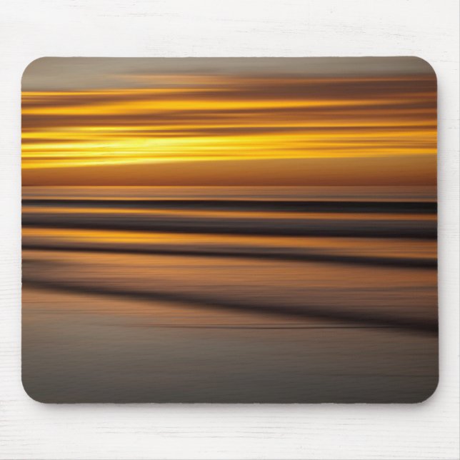 Abstract seascape at sunset, CA Mouse Mat (Front)