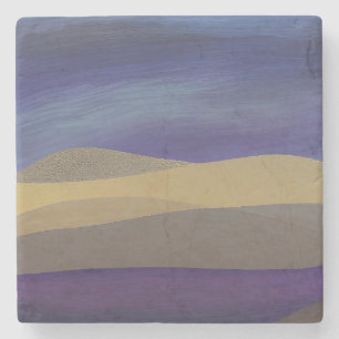 Abstract Seascape Fractured Dunes 15 Stone Coaster