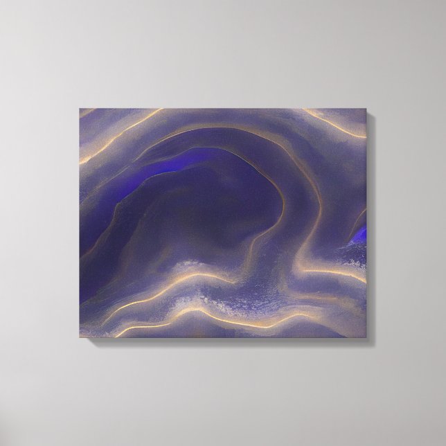 Abstract Seascape Fractured Waves 03 Canvas Print (Front)