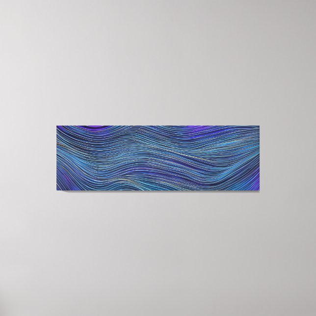 Abstract Seascape Fractured Waves 05 Canvas Print (Front)