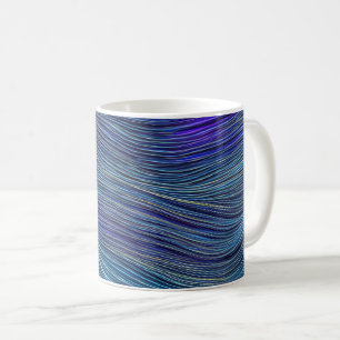 Abstract Seascape Fractured Waves 05 Coffee Mug