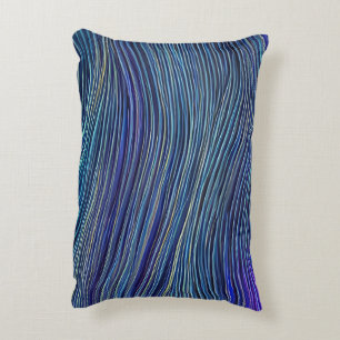 Abstract Seascape Fractured Waves 05 Decorative Cushion