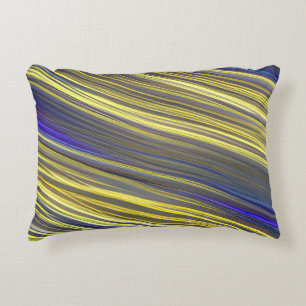 Abstract Seascape Fractured Waves 06 Decorative Cushion
