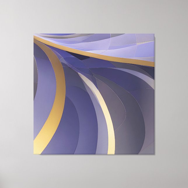 Abstract Seascape Fractured Waves 07 Canvas Print (Front)