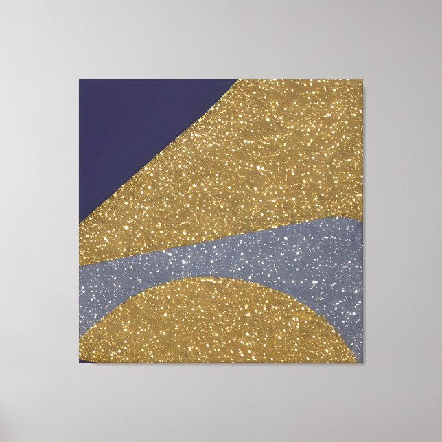 Abstract Seascape Fractured Waves 10 Canvas Print (Front)