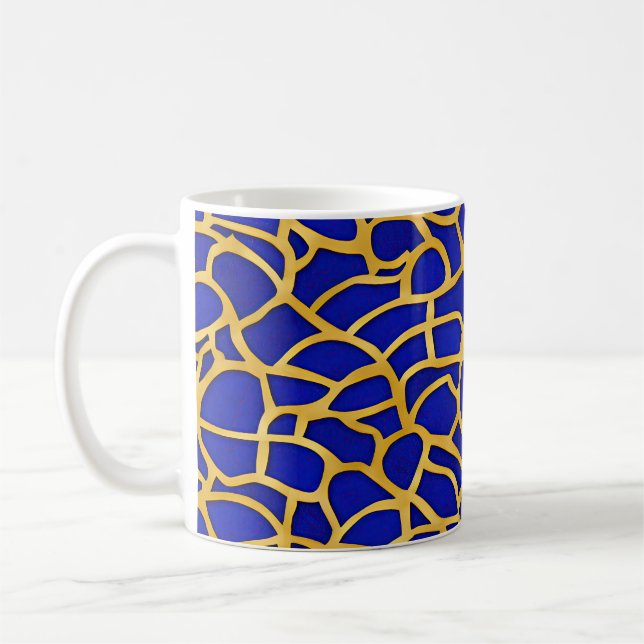 Abstract Seascape Fractured Waves 11 Coffee Mug (Left)