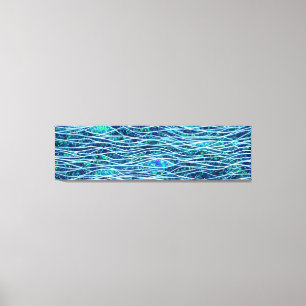 Abstract Seascape Fractured Waves 19 Canvas Print