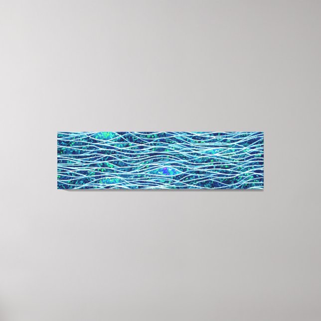 Abstract Seascape Fractured Waves 19 Canvas Print (Front)