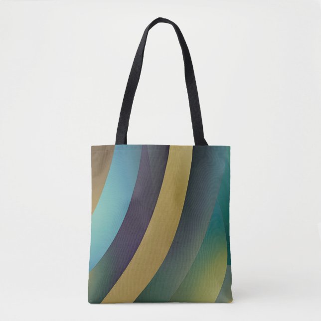 Abstract Seascape Fractured Waves 30 Tote Bag (Front)