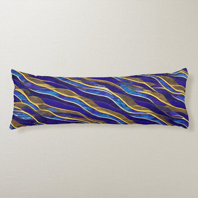  Abstract Seascape Fractured Waves 33 Body Cushion (Front)