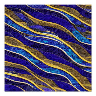  Abstract Seascape Fractured Waves 33 Poster