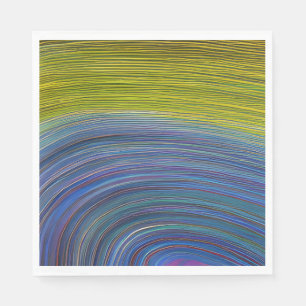 Abstract Seascape Fractured Waves 34 Napkin