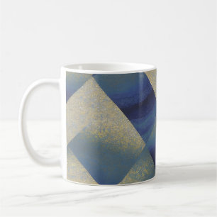 Abstract Seascape Fractured Zig Zag Waves 09 Coffee Mug