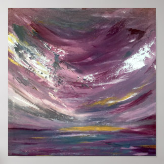 Abstract Seascape Poster