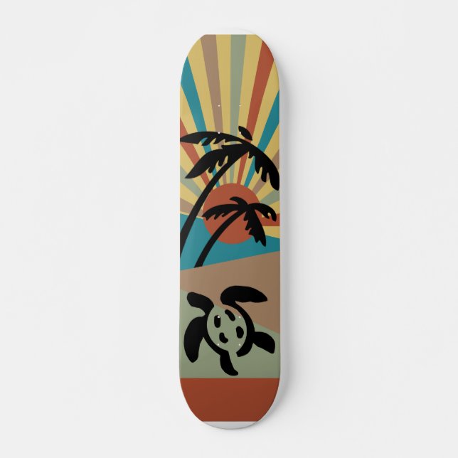 Abstract Seascape Skateboard (Front)