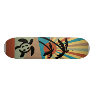 Abstract Seascape Skateboard
