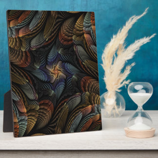 Abstract Seashells Plaque