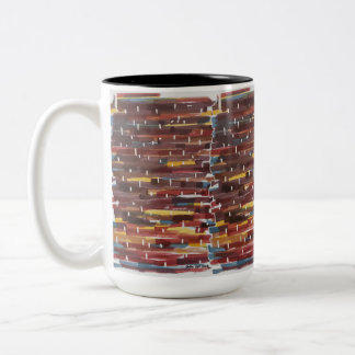 Abstract Sepia Two-Tone Coffee Mug