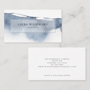 Abstract Serene Therapist Business Card