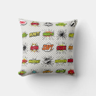 abstract set of pop art objects on a special backg cushion