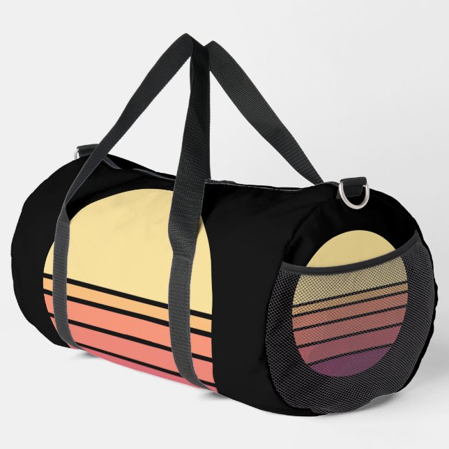 Abstract Setting Sun Duffle Bag (Right Corner)