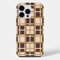 Abstract Shades of Brown iPhone 14 Pro Max Case