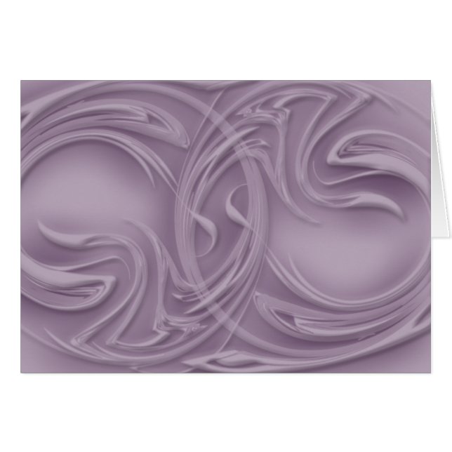 Abstract Shadow Curls Over Purple Blank Inside (Front Horizontal)