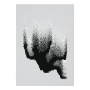 Abstract Shadowfall: Fluid Silhouette Photo Print