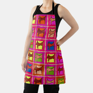 Abstract Shape, add text, Apron