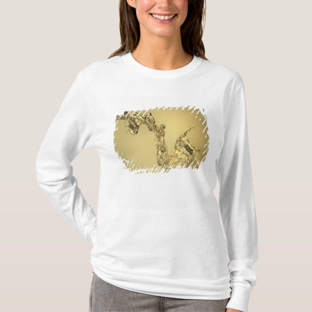 Abstract Shape Formed by Splashing Water T-Shirt (Front)
