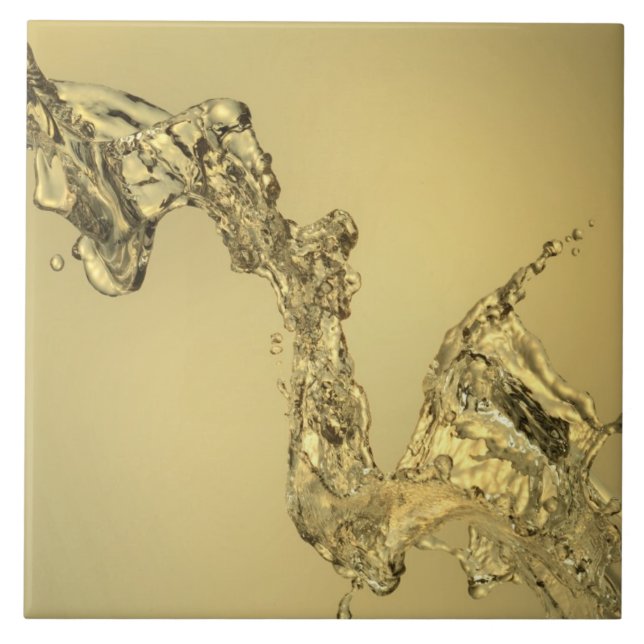 Abstract Shape Formed by Splashing Water Tile (Front)