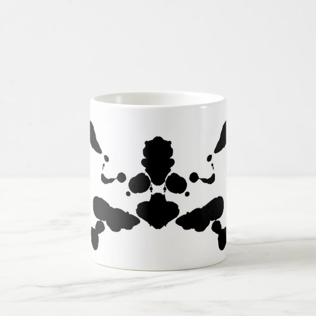 abstract shape psychological test board Rorschach Coffee Mug (Center)
