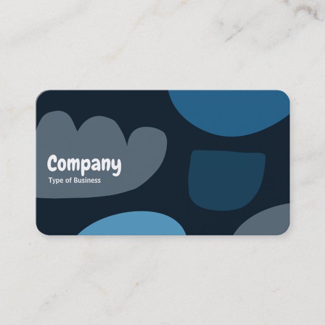 Abstract Shapes 03a Business Card (Front)
