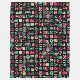 Abstract Shapes 060617 Pattern - Colours 01 Fleece Blanket