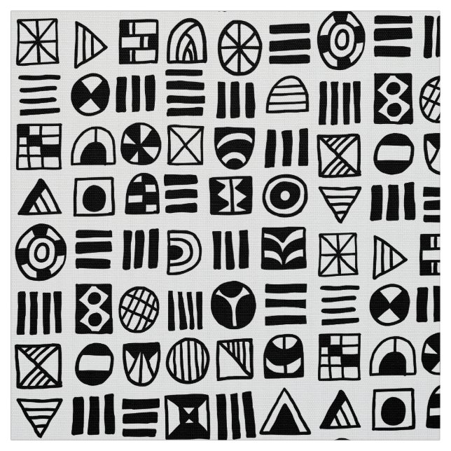 Abstract Shapes 060617 Pattern Fabric (Swatch)