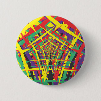 Abstract shapes 6 cm round badge