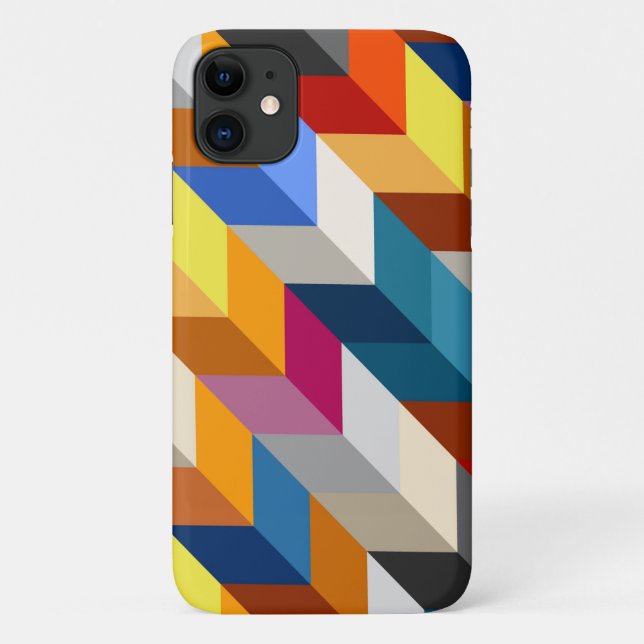 Abstract Shapes and Colours Case-Mate iPhone Case (Back)